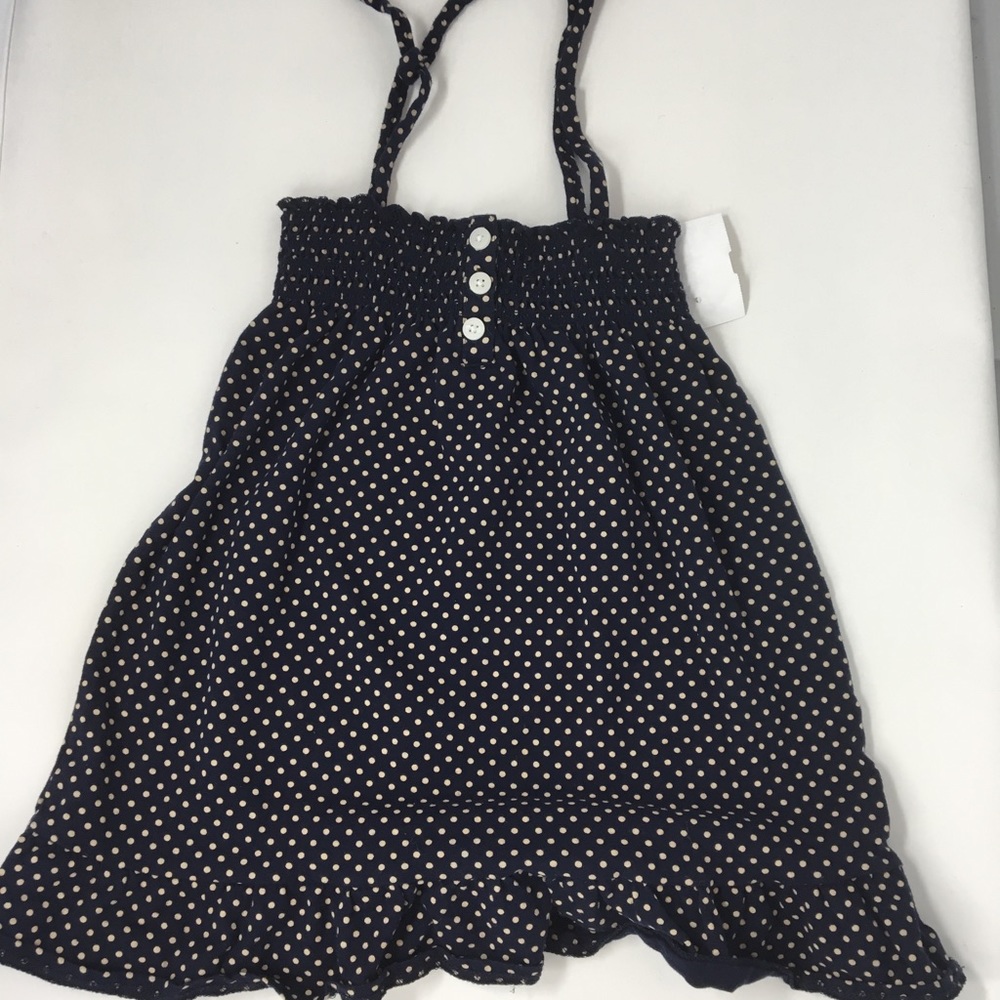 Osh Kosh Black polka dot sun dress